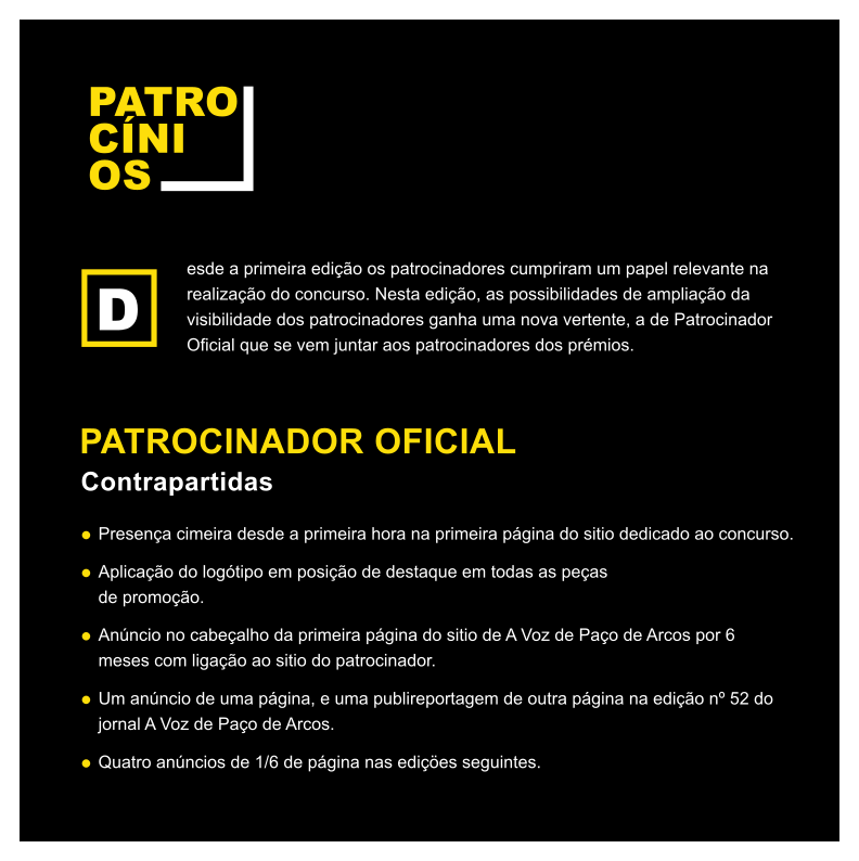 concurso de fotografia oeiras 2024 dossier pagina seis patrocinador oficial